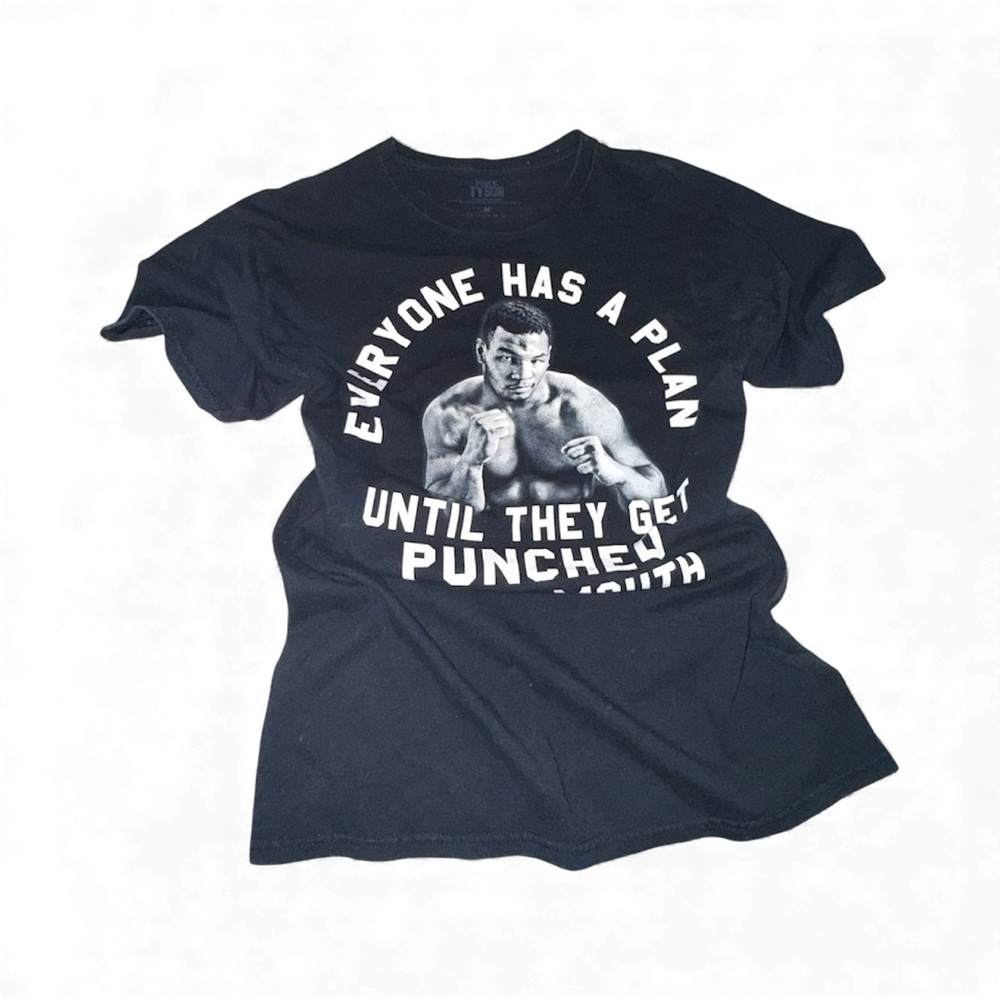 Black Graphic Tee with Bold Design